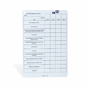 TDI Extended Range and Trimix Diving Evaluation Slate-0